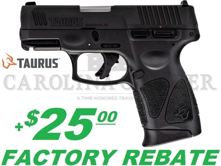 Taurus G3c Compact 9mm Semi-Auto Pistol +$25 Rebate
